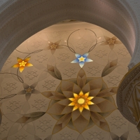 interiér mešity šejka Zayeda