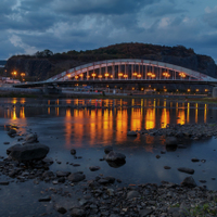 večerní Benešův most