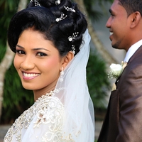 křesťanská svatba na Srí Lance