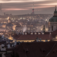 Pohled z Hradčan na Staré Město