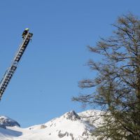 hasiči v Alpách