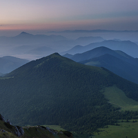 Malá Fatra - pohled z Velkého Rozsutce