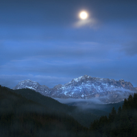 Noční Dolomity