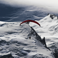 Tandem před Mont Blanc