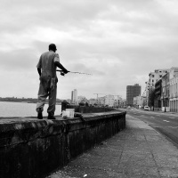 Rybár v Havane