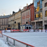 Zima v centru Prahy