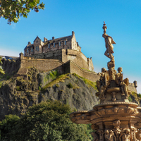 Ross Fountain & Edinburgh Castle