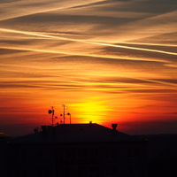 soumrak nad městem