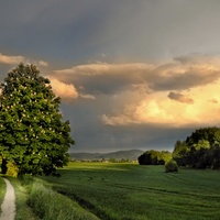 Při západu