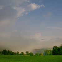 Mlha v údolí