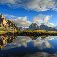 Ra Gusela-paso Giau.Dolomity