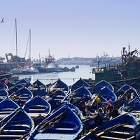 Říjnový den, Essaouira přístaviště, Maroko