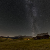 Hvězdy nad Alpe di Siusi 