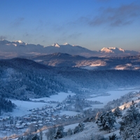 Tatry v prvých lúčoch.