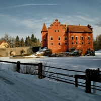 Březnová zimní Červená Lhota