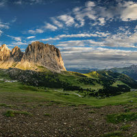 Sassolungo v panoramatu