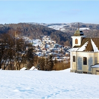 ...na Poušti,nad městečkem....