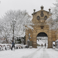 Vyšehrad v bílé