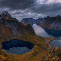 Reinebringen, Reine, Lofoten Islands, Norway