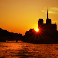 Sunset over Notre-Dame