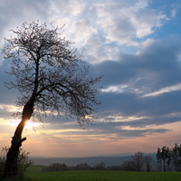 Západ nad  Ublem (Vizovické v.)