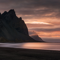 pláž Vesturhorn - Island