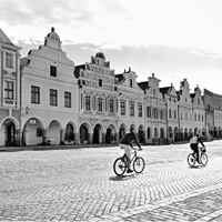 sobotní Telč ráno