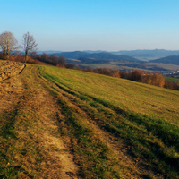 Směr Bílé Karpaty...(z vizovických kopců)