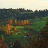 Poslední paprsky nad Liptálem (Vizovická vr.)