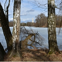 Průhled k minaretu