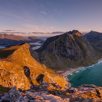 Ryten - Kvalvika Beach - Lofoty - Norsko