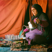 čajový obřad v Maroku