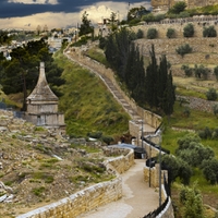 Schody pod starým městem Jeruzalémem