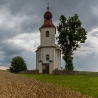 Před bouřkou-Kostel Navštívení Panny Marie Opavsko