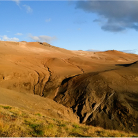 Island u jezera Myvatn