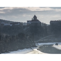 hrad Veveří-sníh