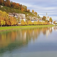 Podzim na řece Salzach