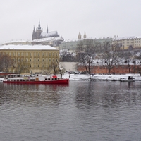 Praha pod sněhovou pokrývkou