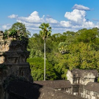 Na střechách Angkor Watu