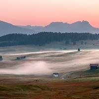 Přízemní mlha   ( Dolomity)
