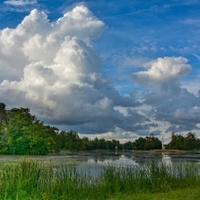 Mraky nad rybníkem