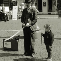 Chaplin v Římě