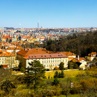 Výhled z Petřínských stráni 