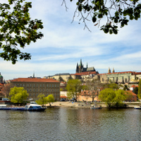 Jarní pohled na Hradčany 