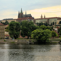 Pražský hrad při soumraku
