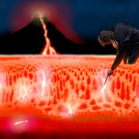 Vulkanolog na noční