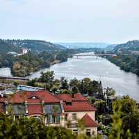 Pohled na Vltavu z Vyšehradu 