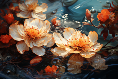 Květiny ve vodě