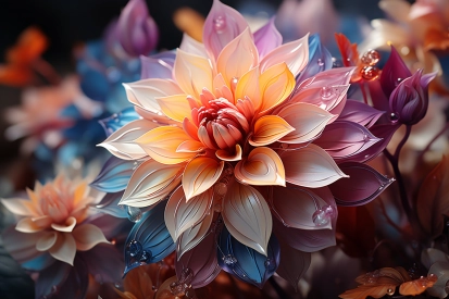 Detailní záběr na květinu