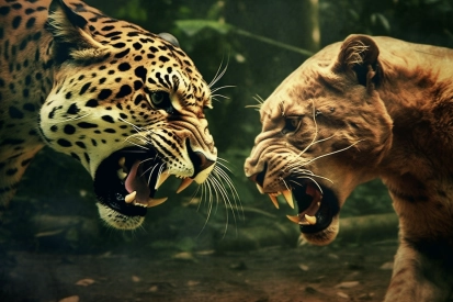 Leopardi bojují mezi sebou